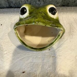 frog scrubby holder vintage
